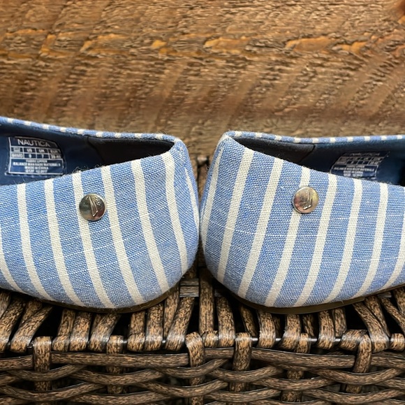 Nautica Women’s Bayard Blue & White Striped Knotted Flats Shoes Size 9 NWT - Picture 9 of 12